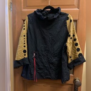 Moonlight y s Stylish Black and Gold Women's Blouse